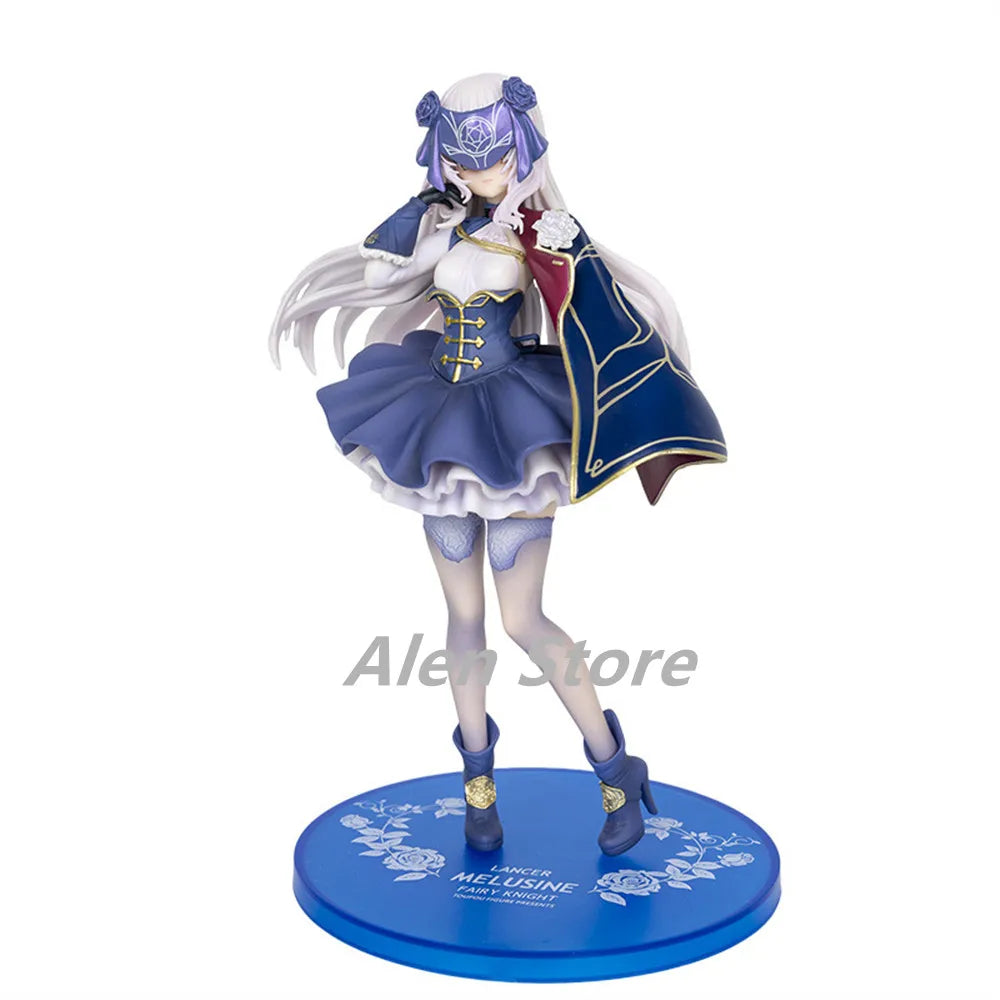 21 см Фея Рицар Ланселот/Мелузин Fate/Grand Order 1/7 Момичета Аниме Момиче PVC Фигурка Играчка за възрастни Колекционерски Модел Кукла Играчка