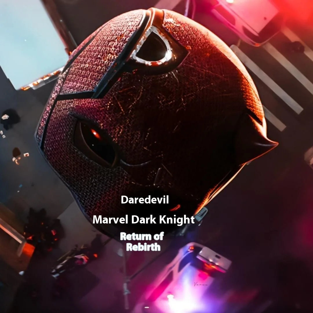 New 2025 Daredevil Born Again Mask Matt Murdock Headwear The Avengers Cosplay Helmet Superhero Headdress Party Masks Accessories
