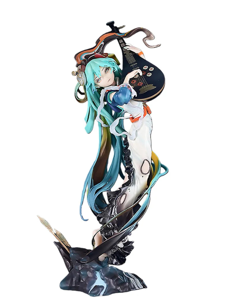 Long Hair Hatsune Miku Anime Themed Desk Decoration Sculpture Figure Cute Girl Toy Model Collectible Item For Fans Of Anime