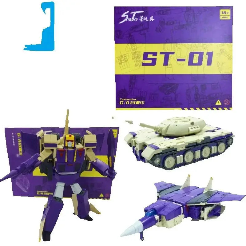 [Version 2.0 in Stock] Star Toys ST-01 ST01 Lightning Warrior Three Forms Plane Tank GA Commander G1 Action Figure