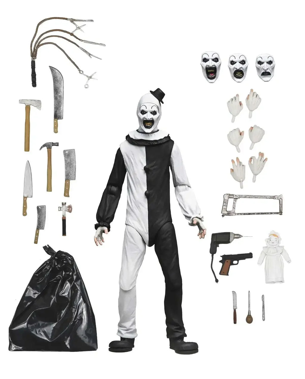 In Stock NECA  1/12 Male Soldier Suspense Horror Character Dead Clown Skyate Genuine Edition Full Set 7in Action Figure Toy