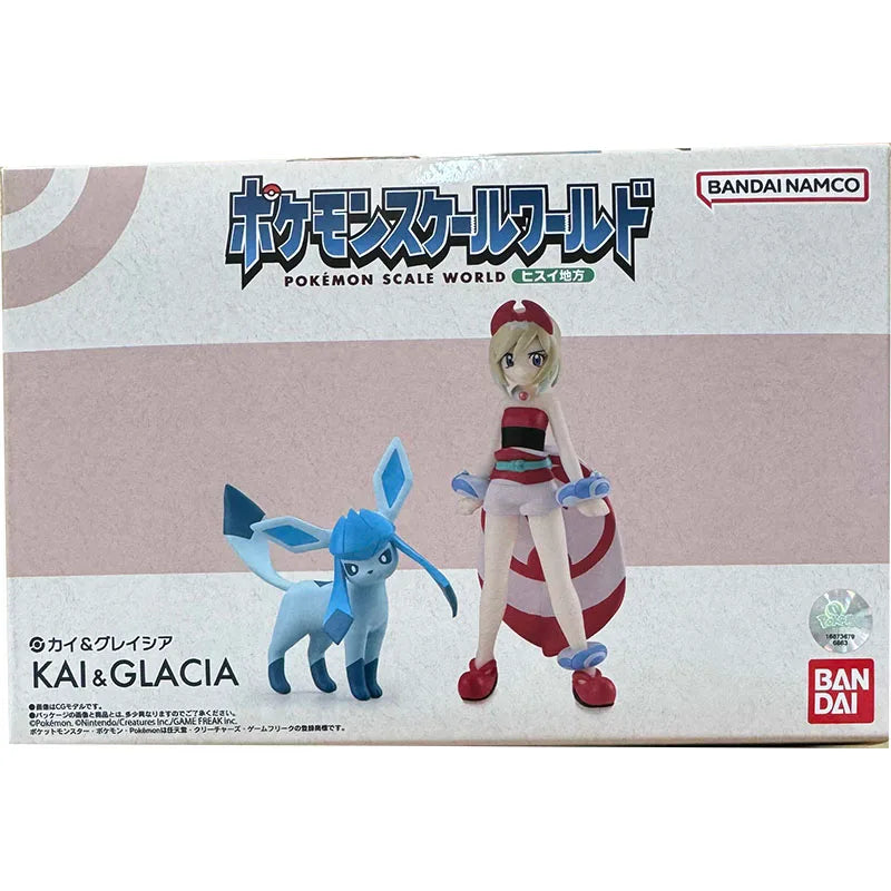 Bandai Figure Pokemon Anime Figures Candy Toys Scale World Kai Glacia Action Figure Collection Model Toys For Boys Gift
