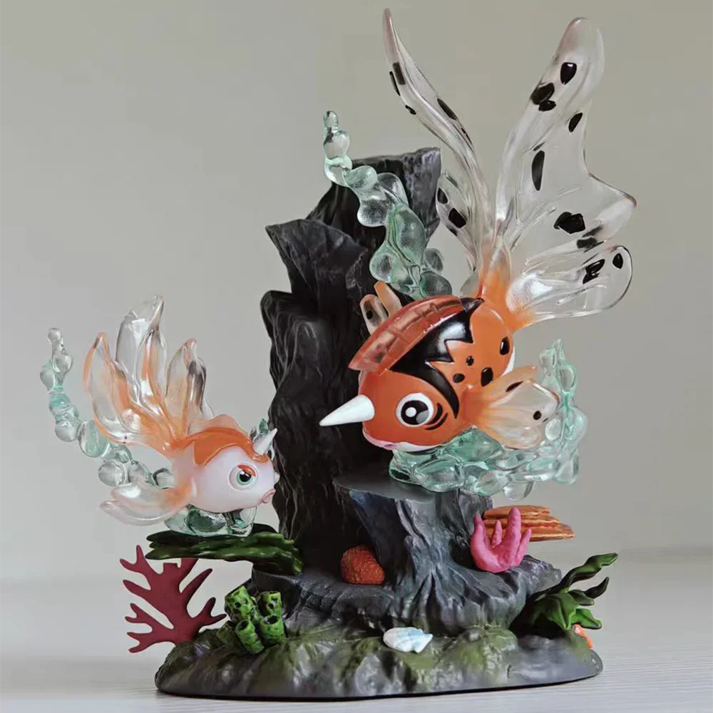 Pokemon Figure 119 Seaking 118 Goldeen Action Figures Gk Statue Collectible Model Ornament Figurine Desk Decor Toy Surprise Gift