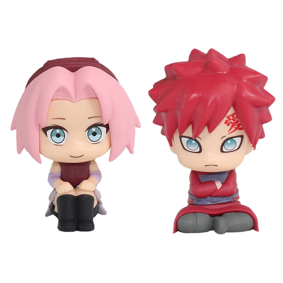 10cm Naruto Anime Figure Uzumaki Naruto Kakashi Uchiha Sasuke Itachi Cute Toys Q Figurals Action Figurine Model