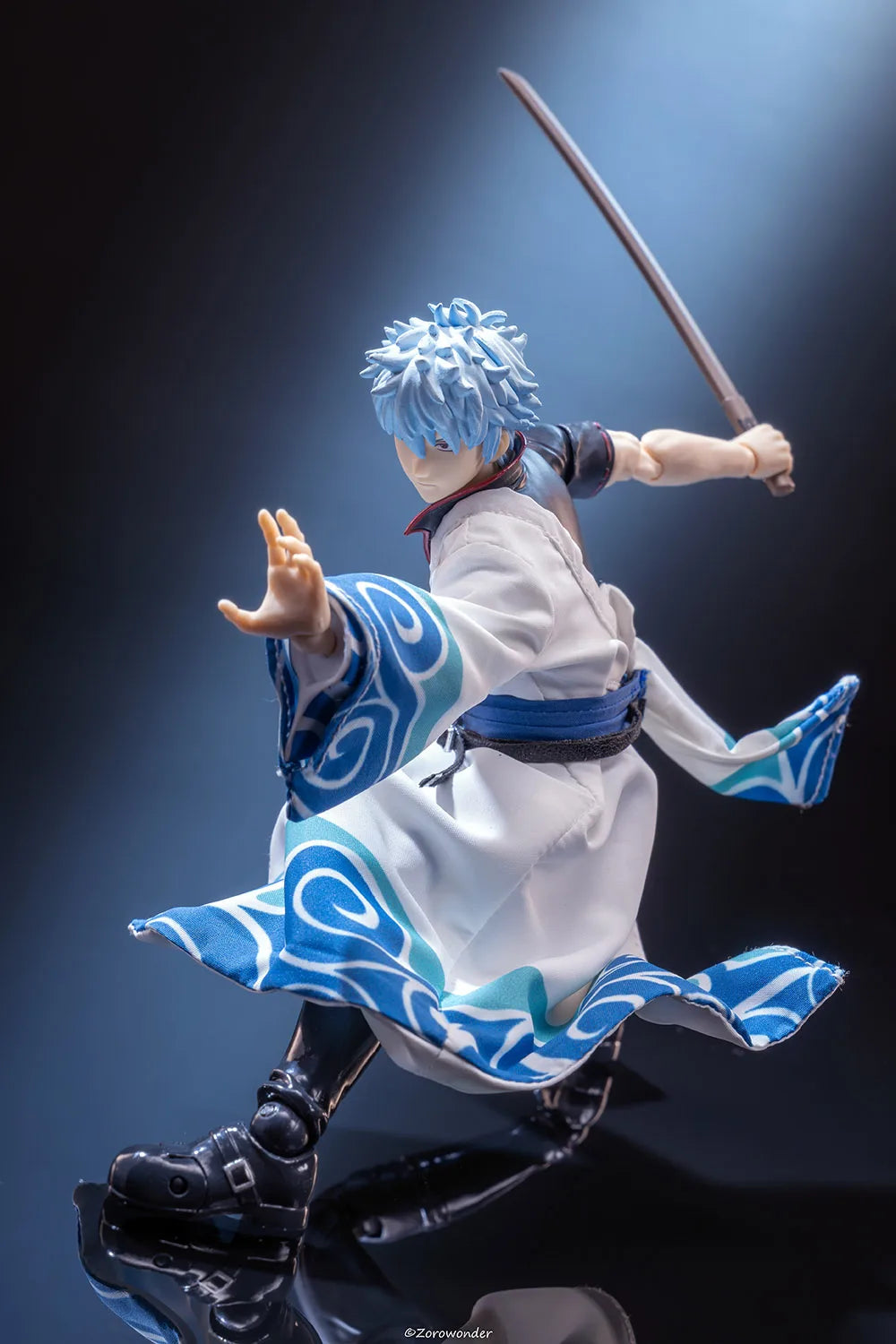 【Only Clothes】shf 1/12 Japanese Anime GINTAMA Sakata Gintoki Single Sleeve Robe Clothes for 6-inch Action Figure Model Toys