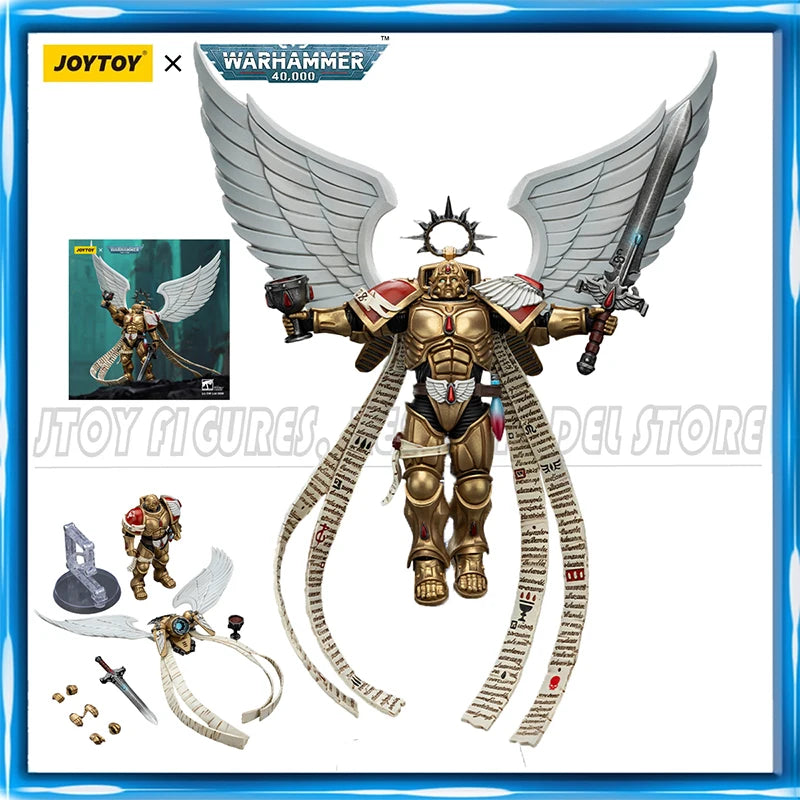 JOYTOY Warhammer40K 1/18 Action Figure Blood Angels The Sanguinor with Encarmine Broadsword figures Toys