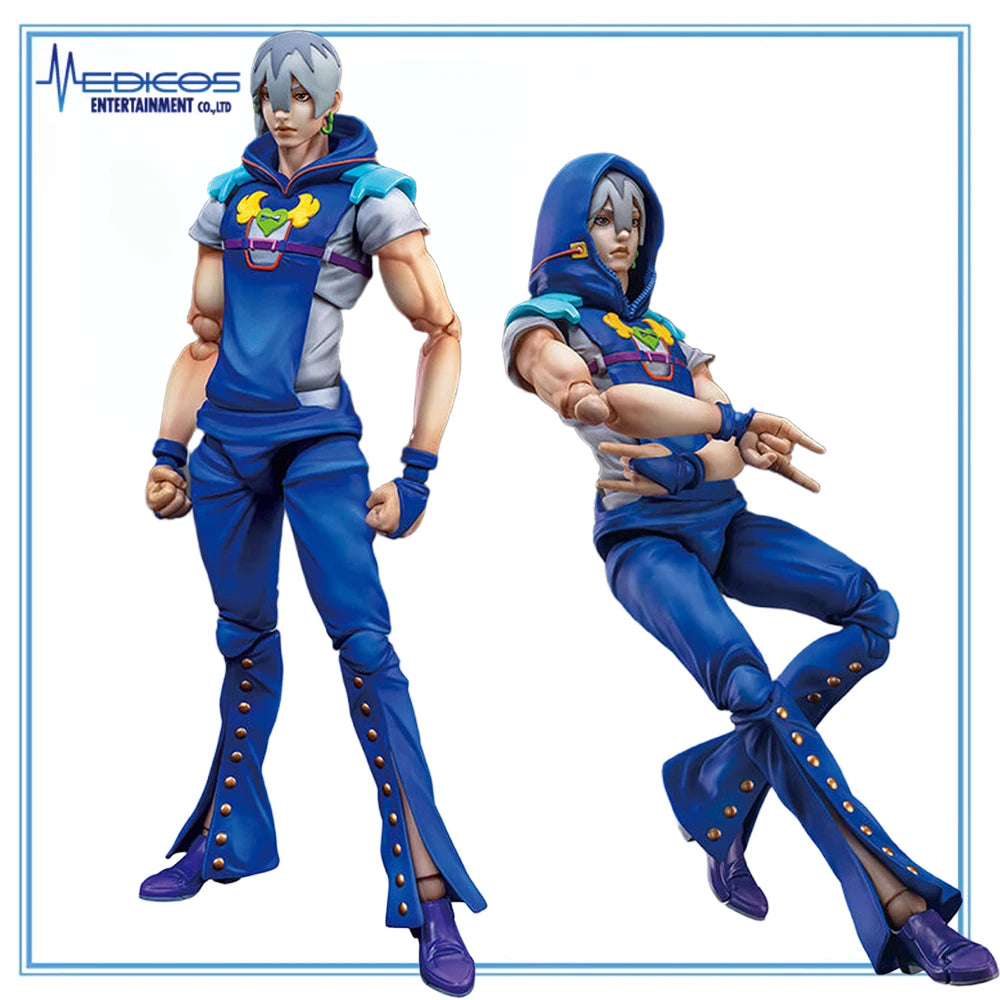 100% Original Medicos Entertainment Super Action Statue Jojo No Kimyou Na Bouken Wild Cat Size Jodio Joestar Cat Size