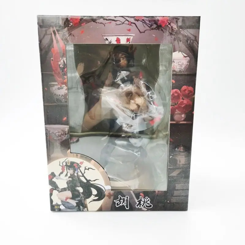 23cm Genshin Impact Anime Figure Hu Tao Hu Tao Ornament Collection Craft Action Figures for Children PVC Model Doll Gift Toys