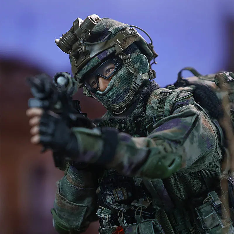 New 1 /6 Scale Action Figure  Paratrooper Special Forces with Military Dog Collectible Model Display Decoration Collector's Item