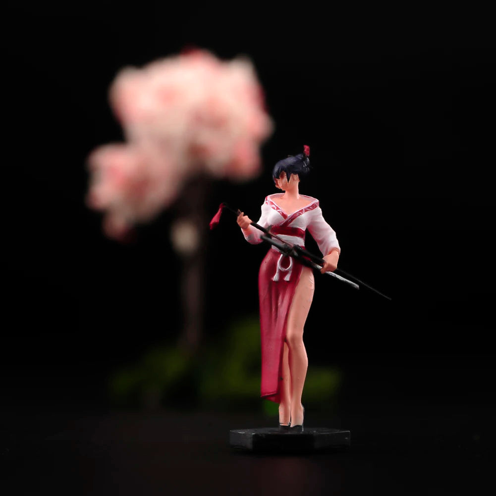 1/43 1/64 1/87 Жена войник Ръчно рисувана екшън фигурка кукла смола за кола пясък декорация кукла модел играчки