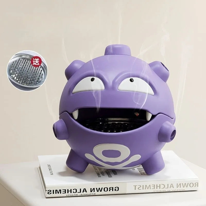 Cartoon Pokemon Weezing Mosquito Coil Tray Anime Indoor Incense Holders Bedroom Figures Desktop Car Decoration Storage Toys Gift