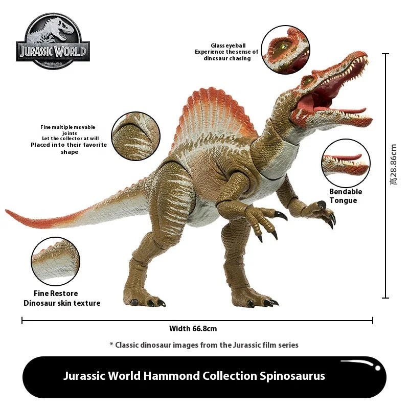 In Stock Mattel Jurassic World: Rebirth 4 Spinosaurus Action Figure Model Simulated Dinosaur Model Toys Children'S Birthday Gift