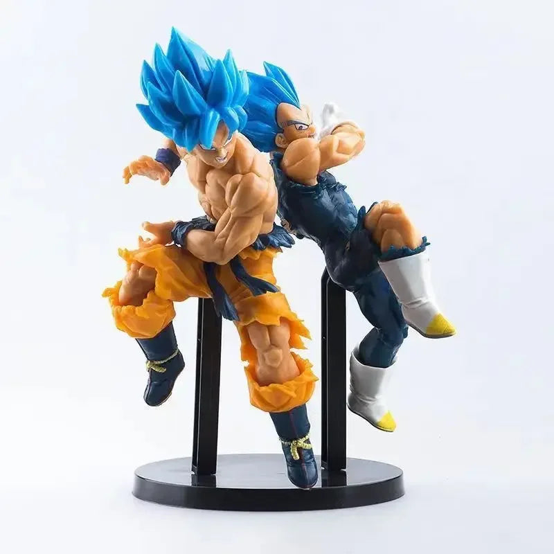 Dragon Ball Figuren Spielzeug LC Legend Anime Charakter Son Goku mit blauen Haaren Vegeta mit blauen Haaren PVC Modell Spielzeug Auto Dekoration Kinder Geschenke