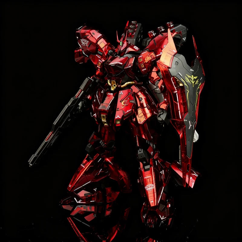 RG 1/144 Sazabi Assembly Model Kit Clear Color Mechanical Core Plating In-Stock Action Figure Desktop Decoration Trendy Toy Gift