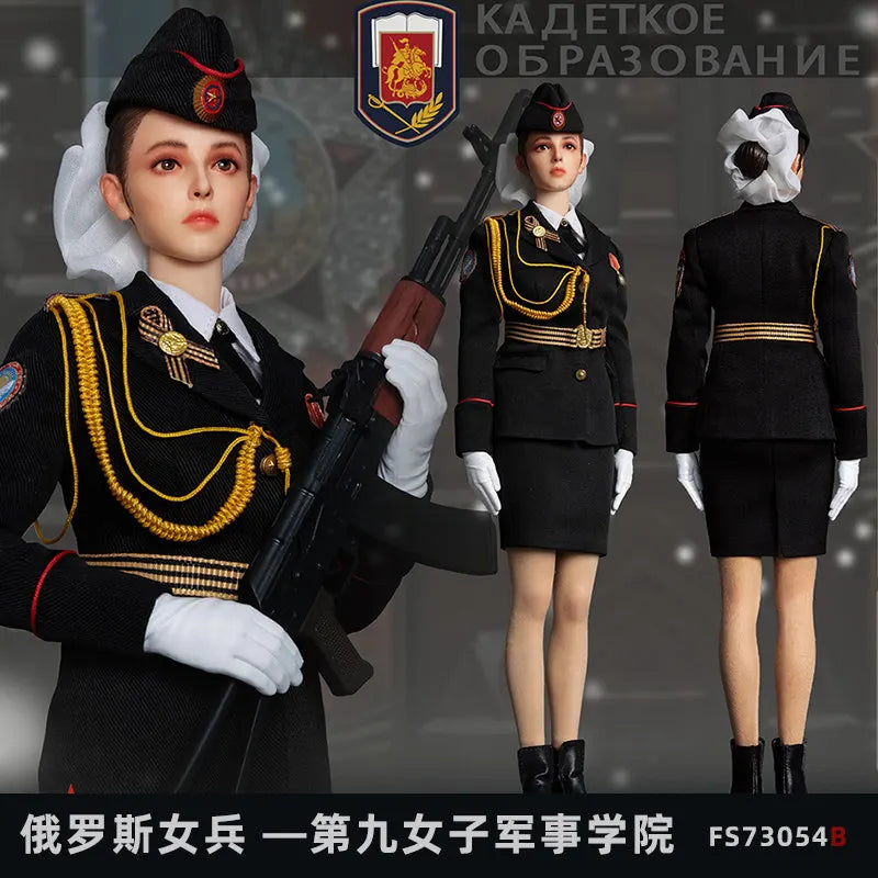 JEU [Ready Stock] FLAGSET 1/6 Female Soldier Figure Model Russian Armed Forces Action Figure 73054