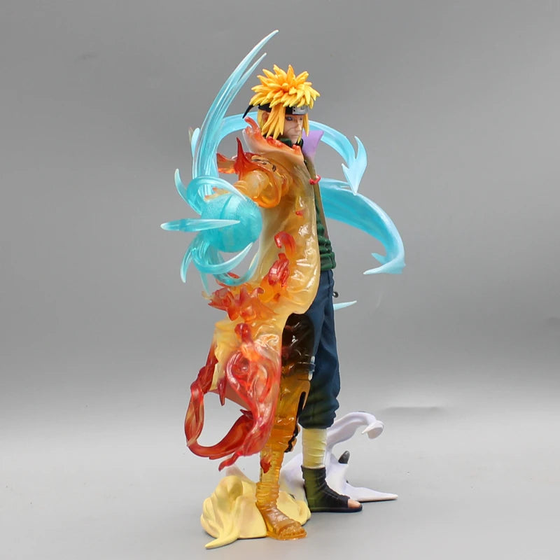 Naruto Anime Figure 26cm Namikaze Minato Gk Pvc Statue Action Figurine Rasengan Desk Decoration Collectible Model Kids Toys Gift