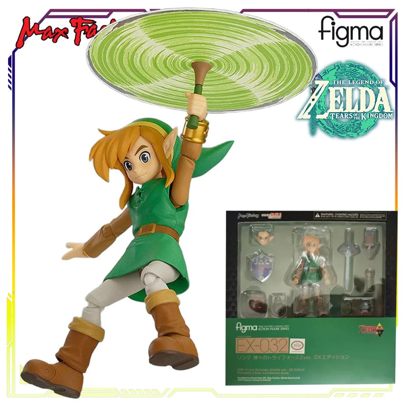 Max Factory Figma Legend of Zelda Twilight Princess Series Princess Link/Zelda  Anime Action Figure Model Toys Gifts Fo Boys