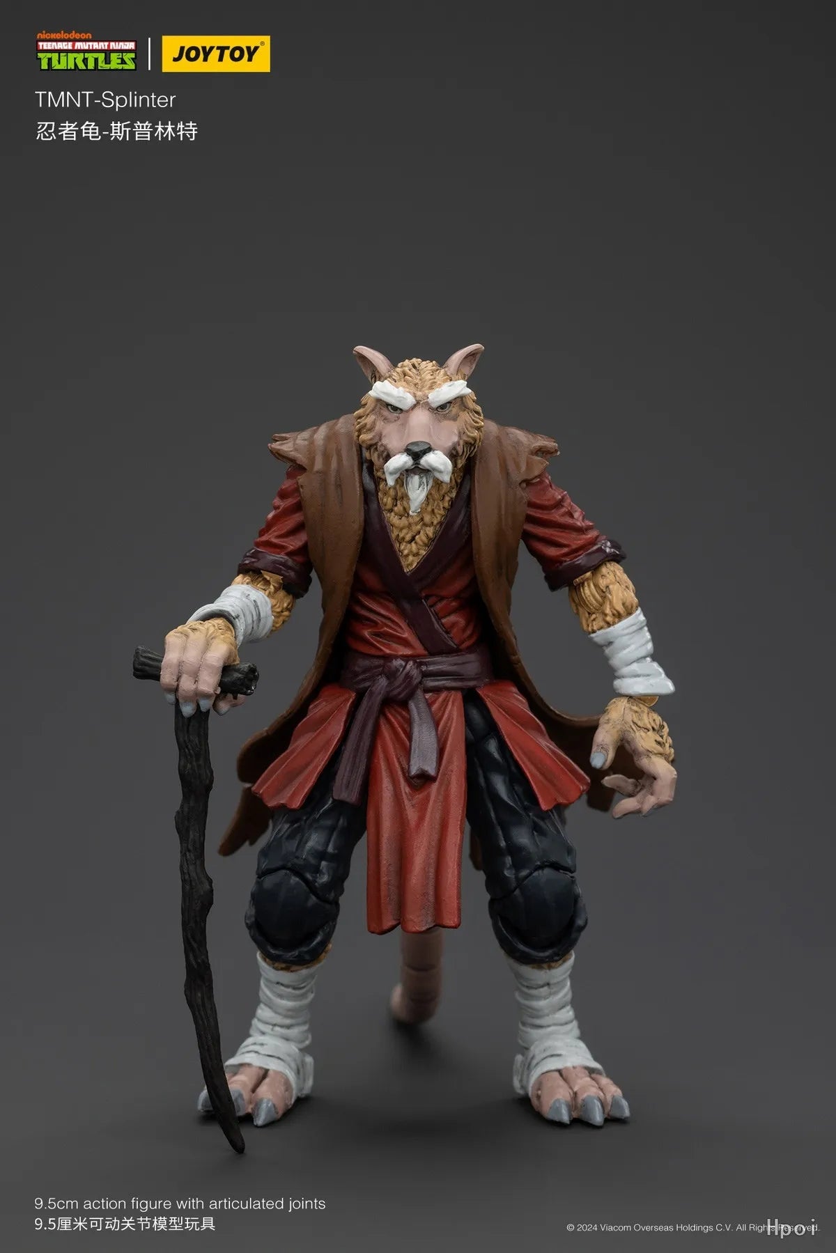 Original JOYTOY TMNT-Splinter 1/18 Action Figure Model Collection Toy Gift