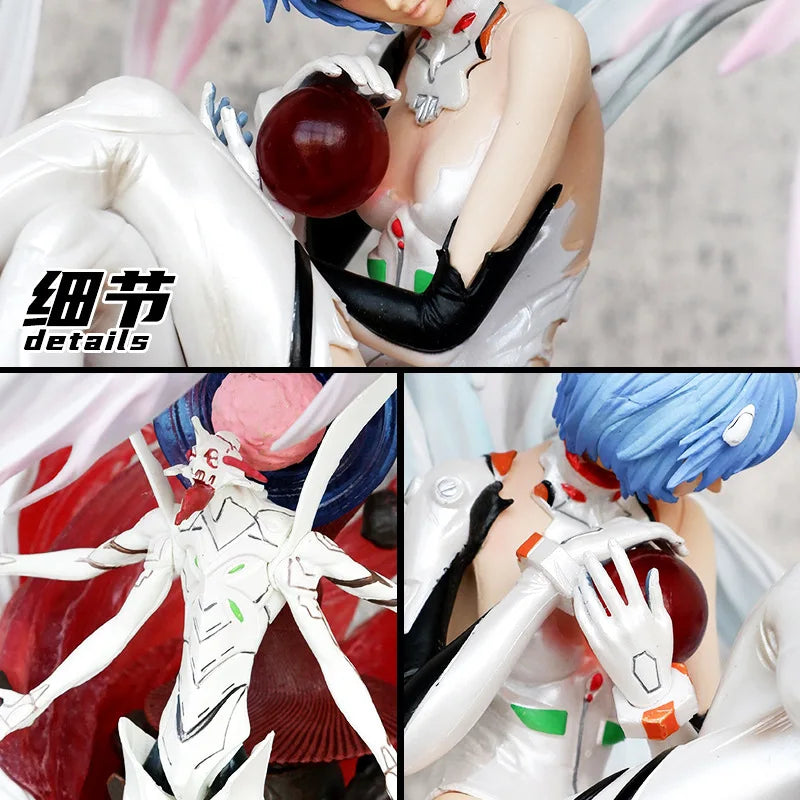 Angel Ayanami Rei Gospel of the New Century Double-Headed Carving Anime Action Figure Ornament Beautiful Girl Collectible Toy