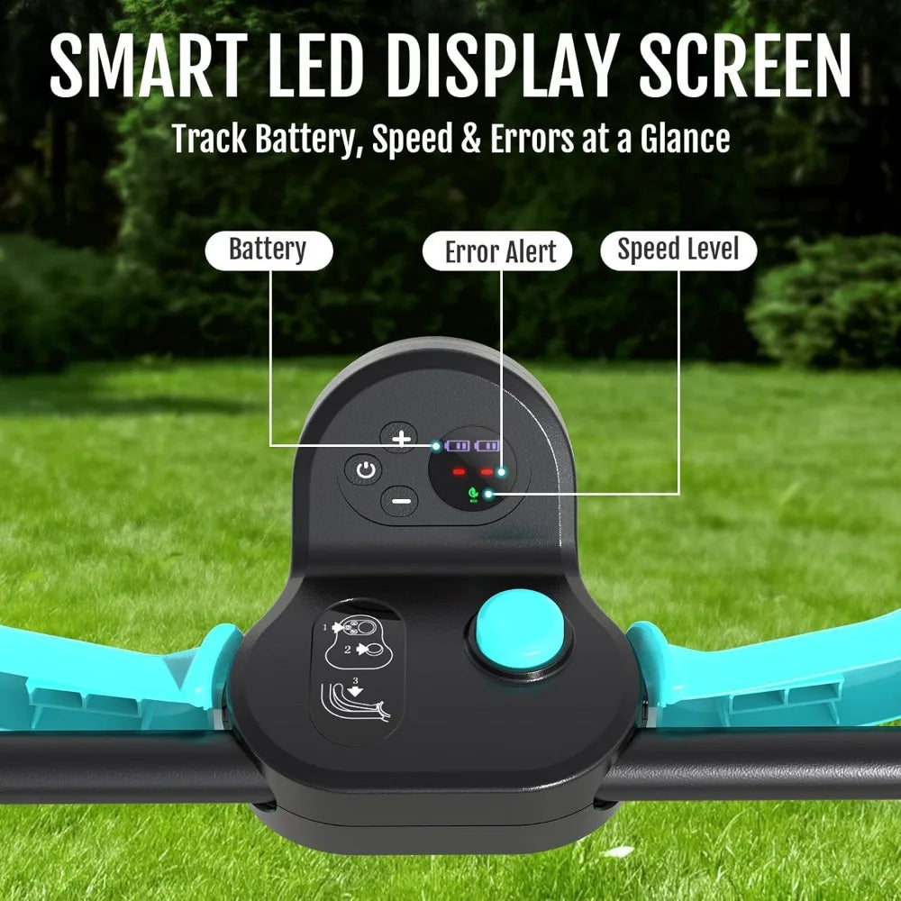 (2025 Upgrade) 36V Brushless Cordless Lawn Mower – 2x4.0Ah Batteries, LED Digital Display, Electric Lawnmower with 5-Height Adju