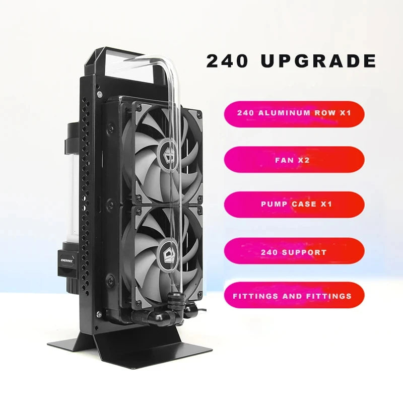 Externes Computer-Wasserkühlungsset, Reservoir- und Pumpenkombination 240/280/360-Kühler, CPU- und Grafikkarten-Wasserkühlungsset