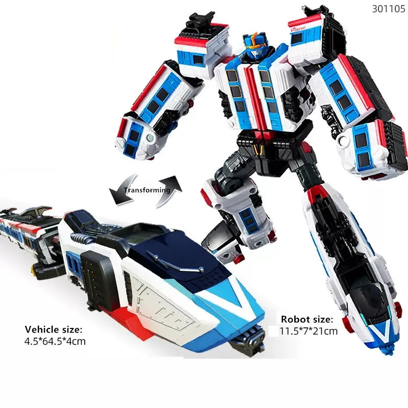 Original Tobot Deformation Robot 6 in 1 Transforming Car ALPHA  Action Figure Korea Anime Cartoon Brothers Warrior MAGMA Toys