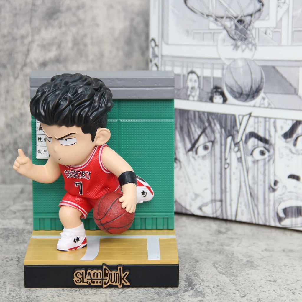 5pcs set Slam Dunk Anime FiguresSakuragi Hanamichi Rukawa Kaede Akagi Takenori Figurine PVC Statue Doll Figure Model Toys Gifts