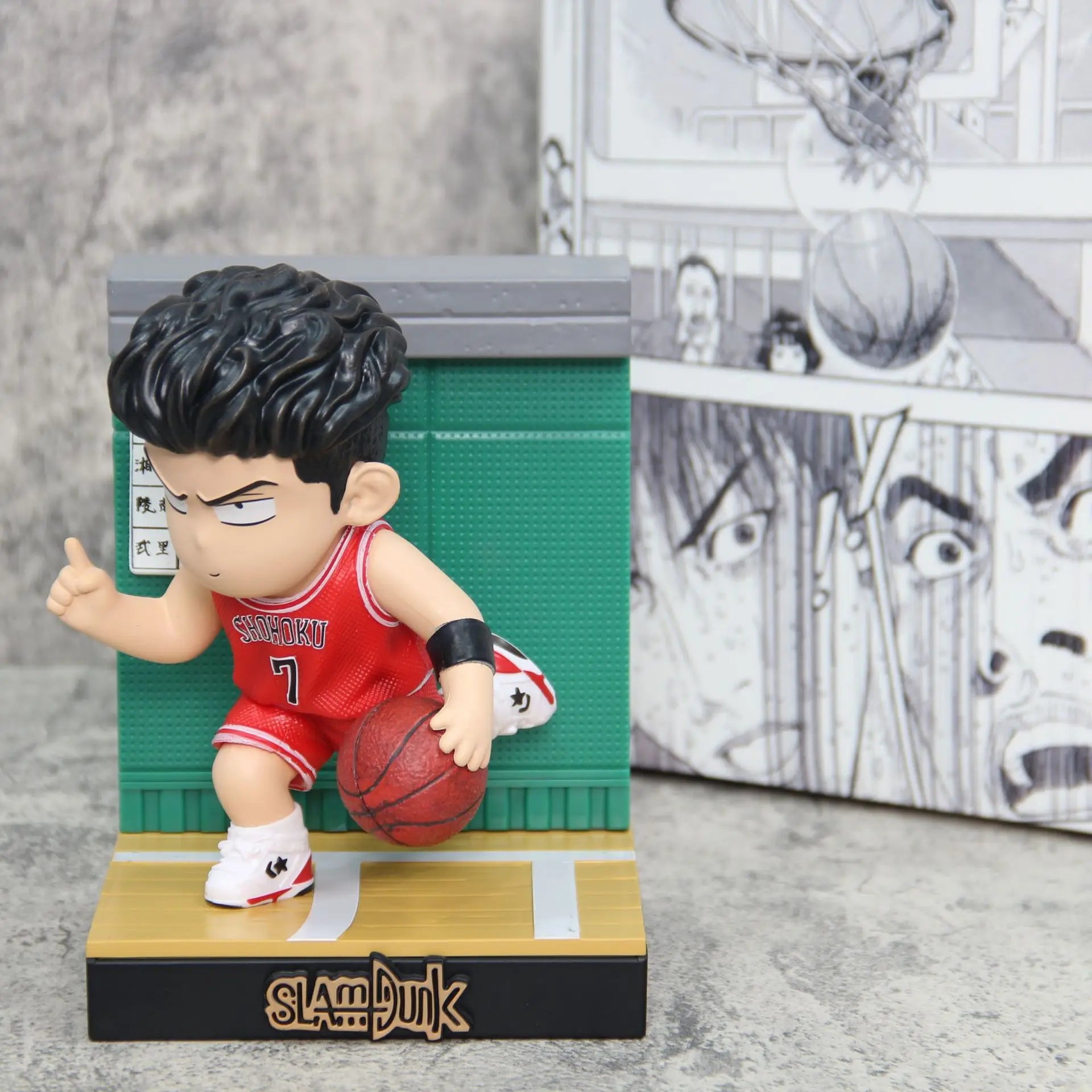 5pcs set Slam Dunk Anime FiguresSakuragi Hanamichi Rukawa Kaede Akagi Takenori Figurine PVC Statue Doll Figure Model Toys Gifts