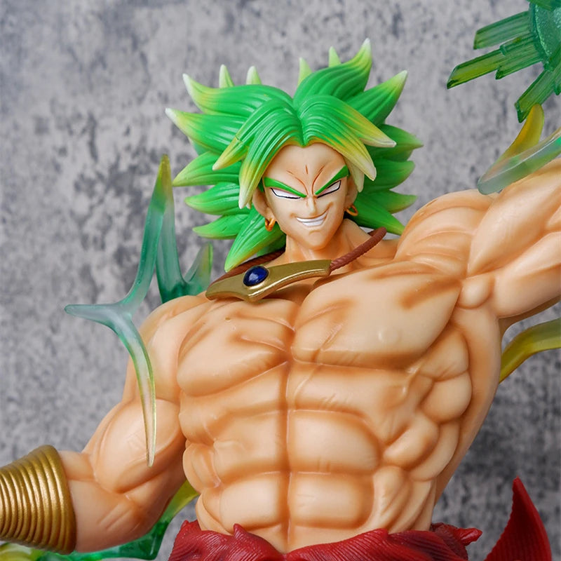 41cm Anime Dragon Ball Z Super Saiyan Broli PVC Action Figure Broly Battle Statue Collectible Ornament Model Kids Toys Doll Gift