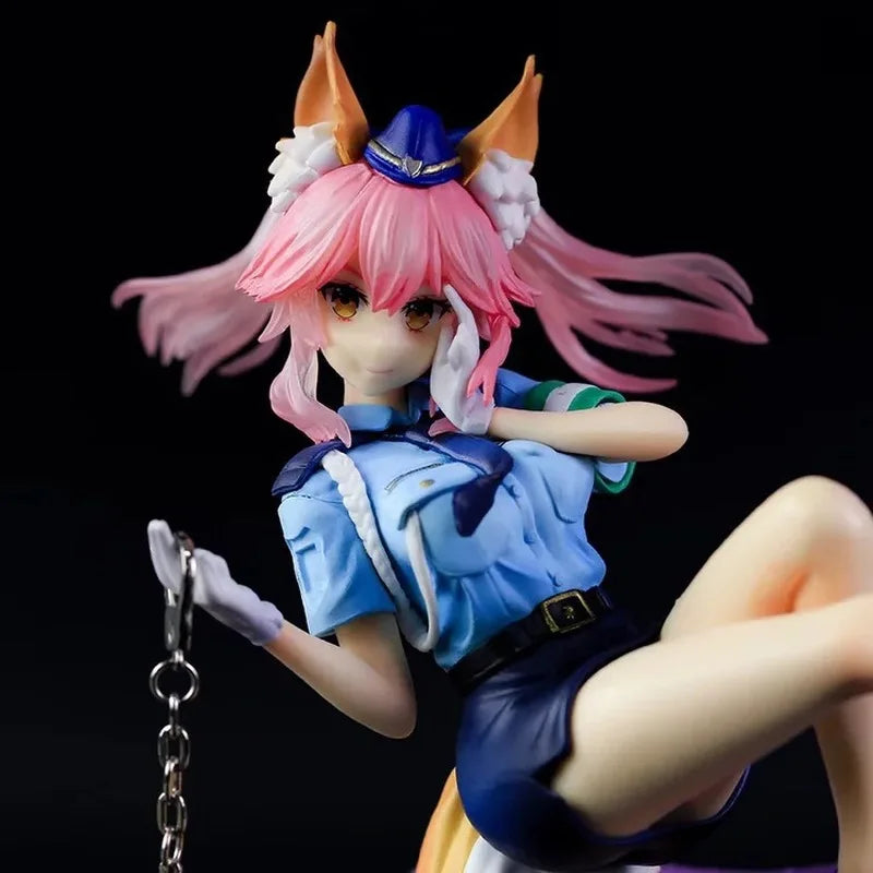 21 см Fate/EXTELLA LINK Аниме момиче Фигурка Tamamo no Mae Полицейска лисица Екшън фигурка Fate Caster/Lancer Фигурка за възрастни Модел кукла играчка