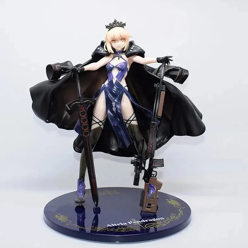 25cm Action Figures Fate Figures Saber Figures Saber Alter Stay Night Figurine Pvc Models Game Statue Collection Toys Kids Gifts