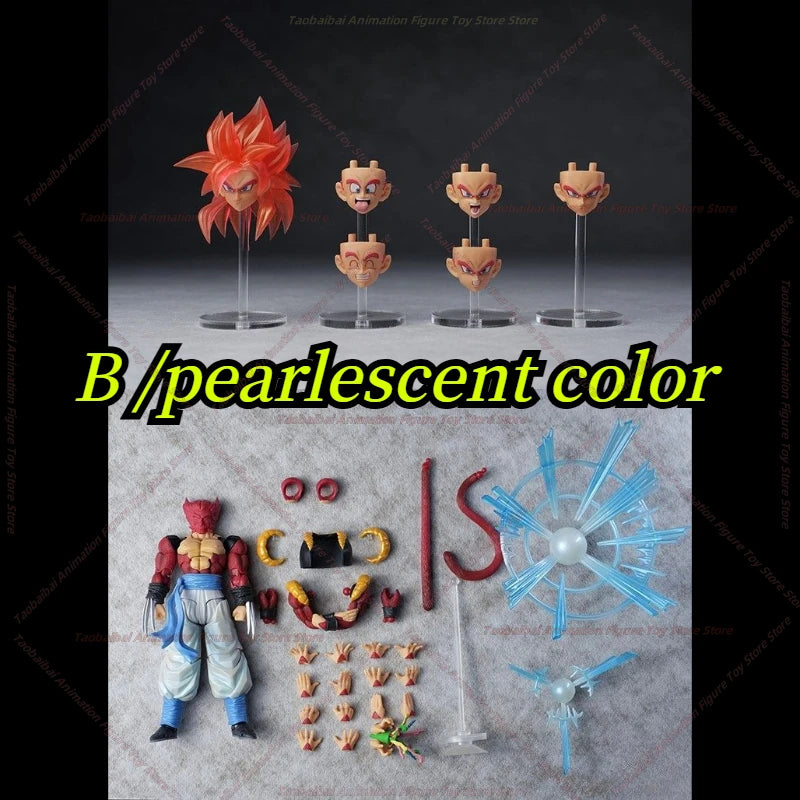 Tonsen/KAMIONE Studio Dragon Ball Series SHF Fusion Warrior SSj4 Gogeta 1/12 Action Figure Anime Character Figure