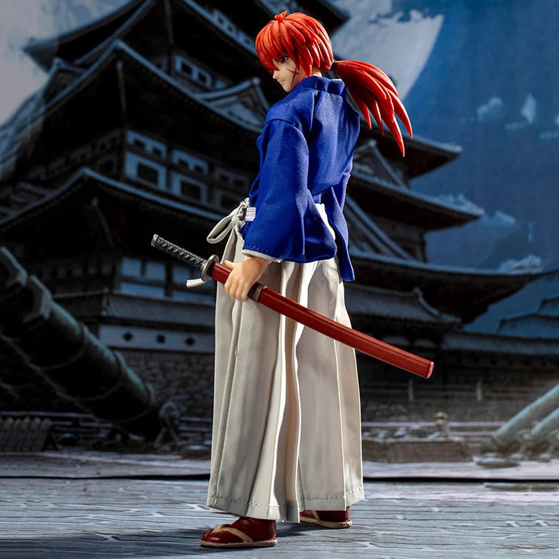 Dasin Model Rurouni Kenshin HIMURA KENSHIN Sagara Sanosuke Shishio Makoto PVC Action Figure Anime Greattoys Kensin Model Toy