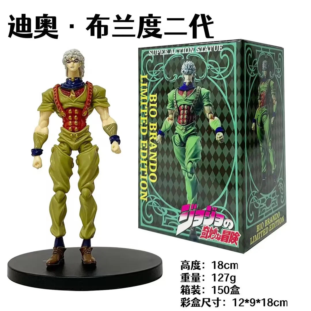 18CM Аниме JoJo's Bizarre Adventure Figure Jonathan Joestar Statue Legend Standing Model Toy Gift Aciton Figure