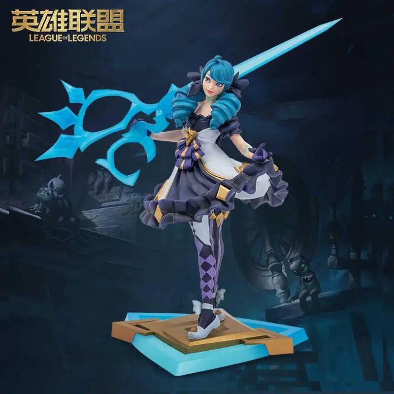 Original LOL League of Legends Gwnya Sononu Raven Medium Skulptur Anime Action Puppe Serie Zubehör Modelle Spielzeug Geschenke