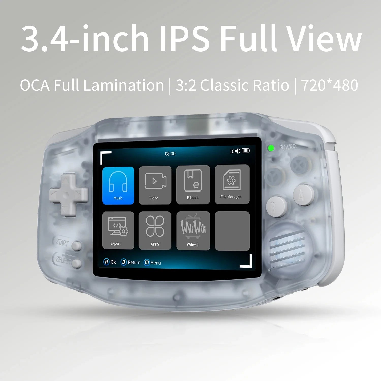 ANBERNIC RG 34XX RG34XX Retro Handheld Game Consoles Video Game Player 3500mAh 256G PSP Game 3.4inch IPS Screen Linux System Hot