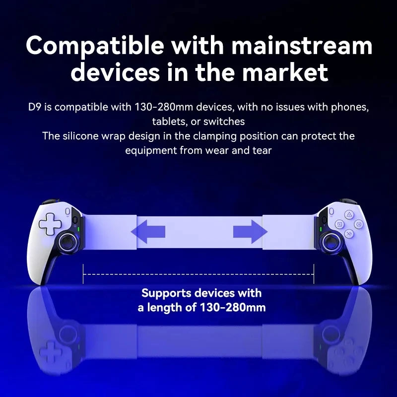 Hot Sale BSP D9 Tablet Controller Wireless Handle For Switch Game Bluetooth Stretching Joystick For PS3 PS4 Android IOS Gamepad