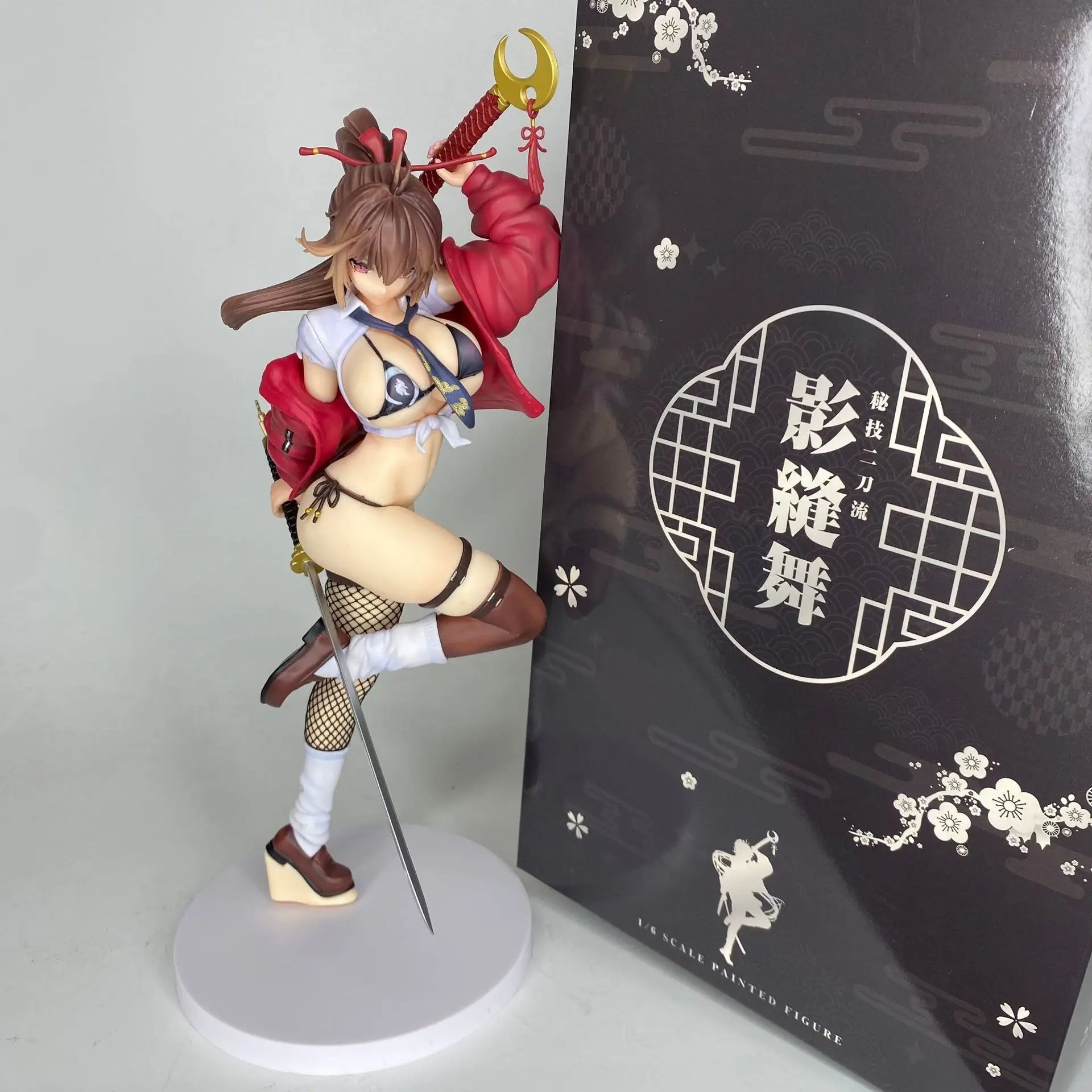 Anime Periphery 30cm Higi Nitouryuu Kagenui Mai Figure Sexy Beautiful Girl Special Edition Collection Model Decoratin Toys GIfts