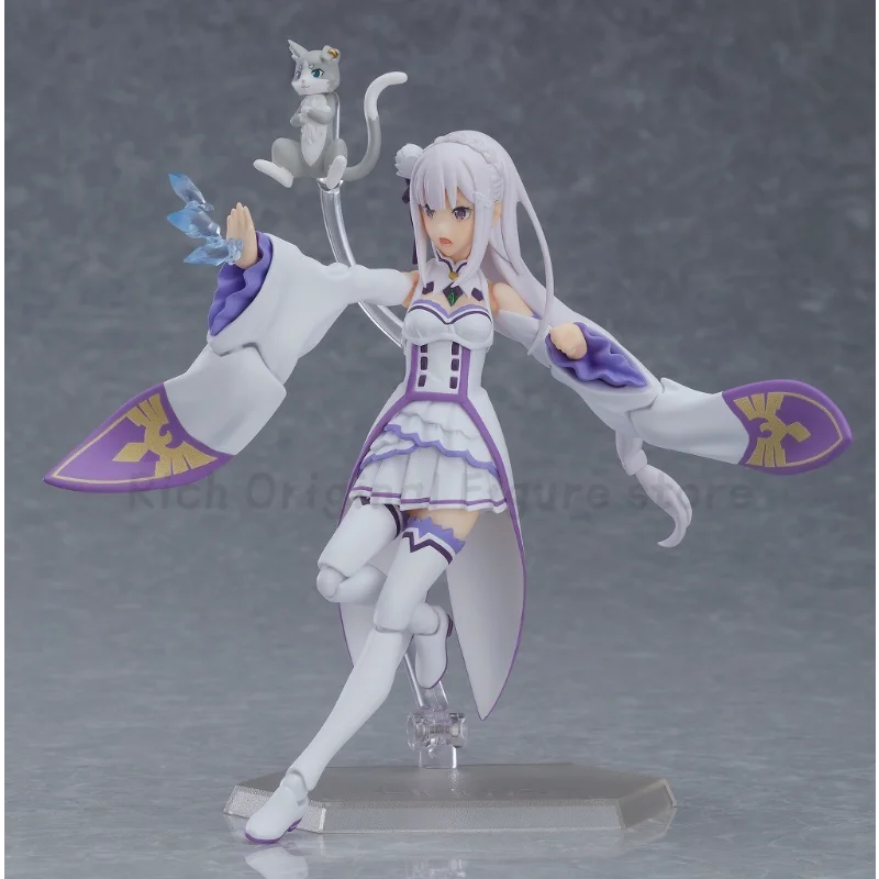 【In Stock】Original Max Factory Figma#419 Re: ZERO - Starting Life in Another World - Emilia Anime Action Figure Model Ornaments