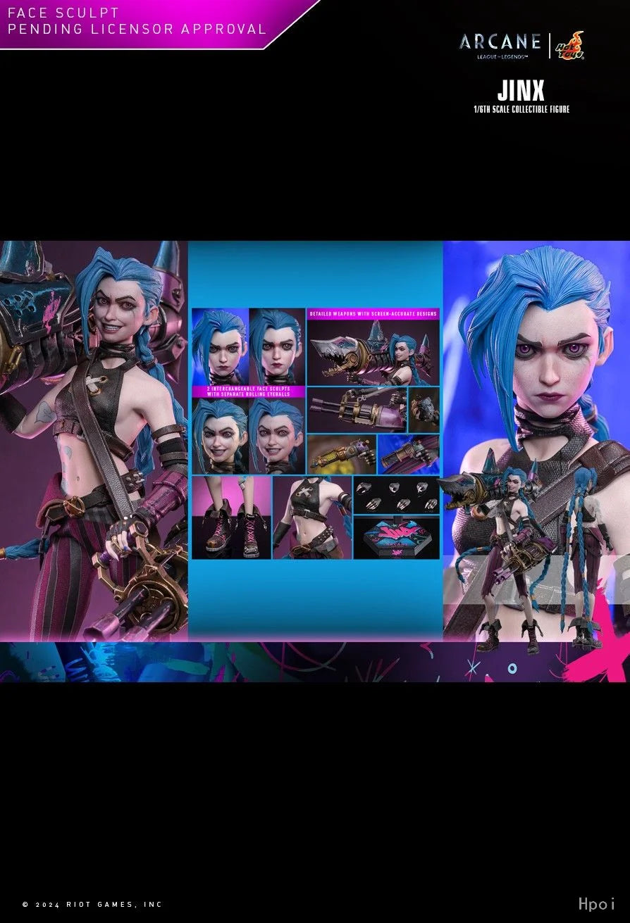 【MT】Original Hot Toys TMS137 Arcane Season 2 The Loose Cannon Jinx 1/6 Action Figure Toy Collection