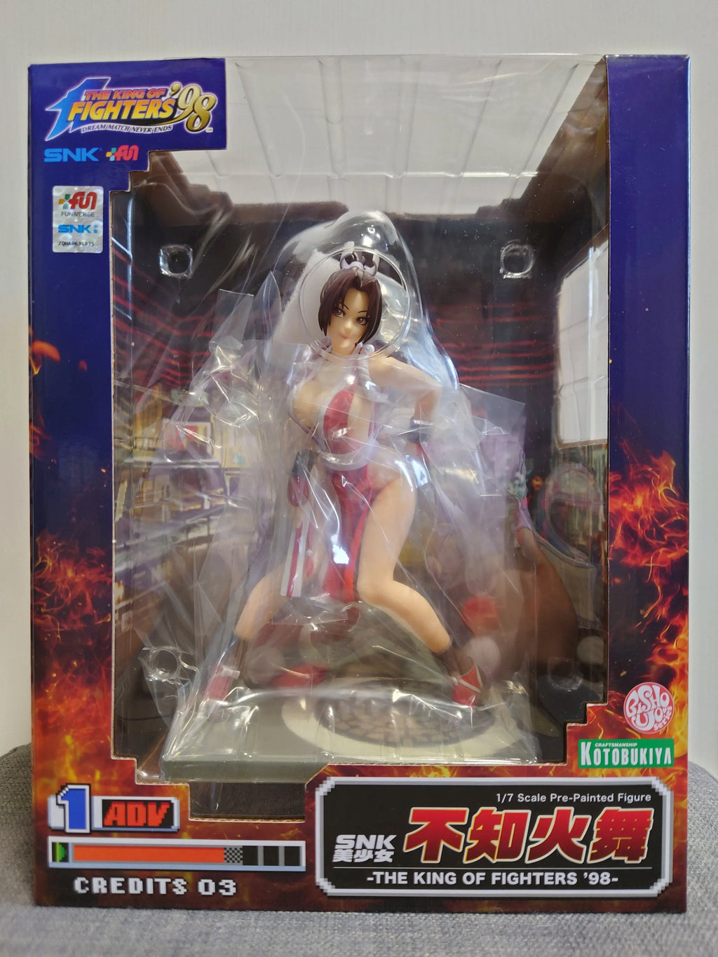 KOTOBUKIYA Оригинална игра „Кралят на бойците“ '98, аниме SNK Mai Shiranui, екшън фигурка, играчки за деца, подарък, колекционерски модел