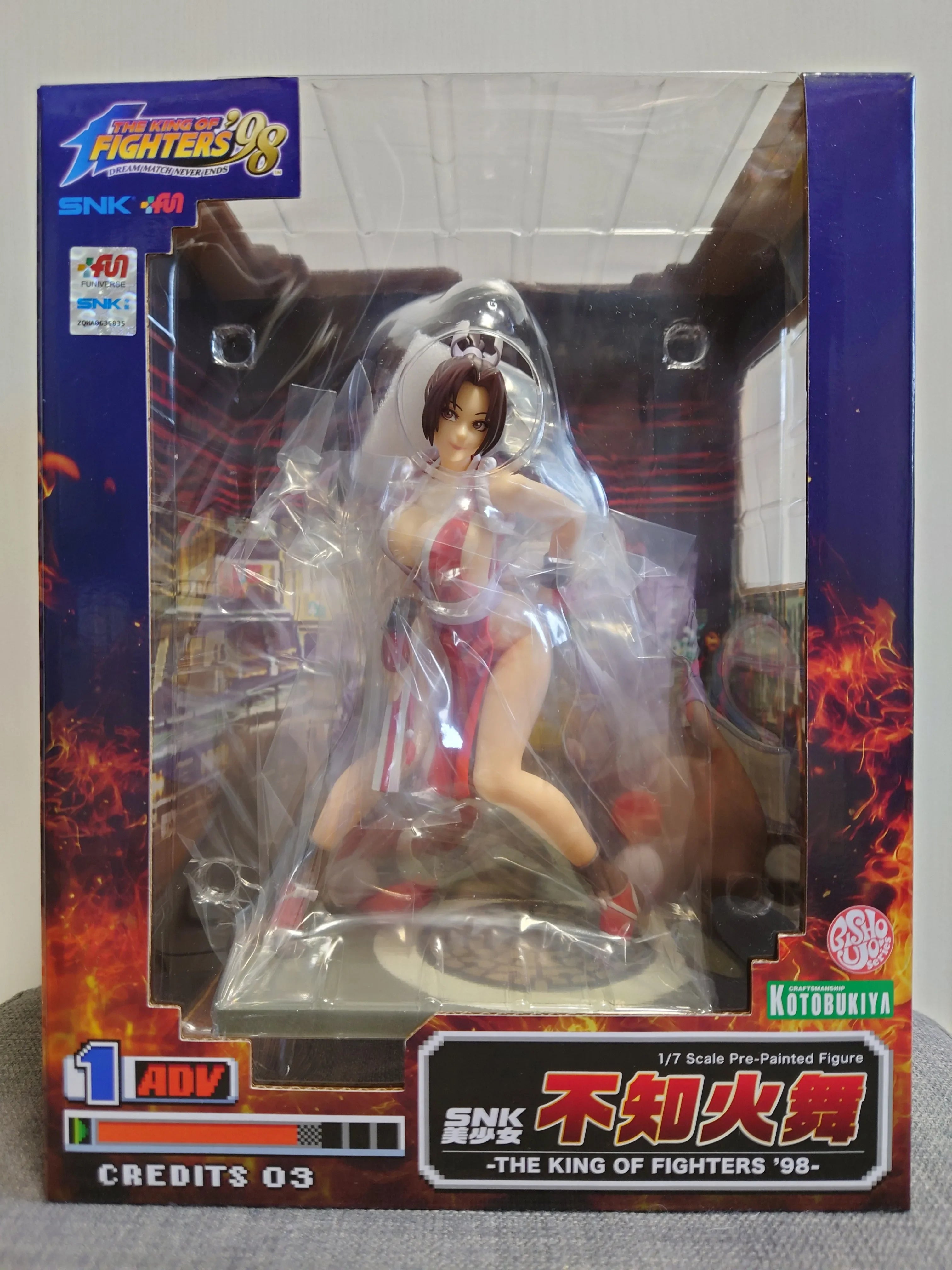 KOTOBUKIYA Оригинална игра „Кралят на бойците“ '98, аниме SNK Mai Shiranui, екшън фигурка, играчки за деца, подарък, колекционерски модел