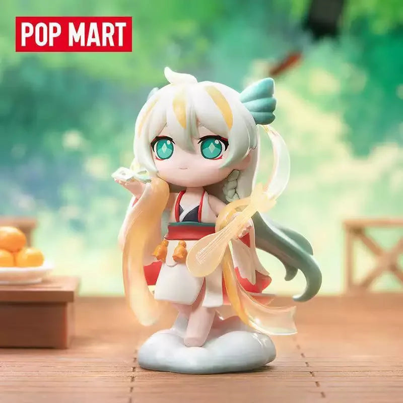Authentic POPMART Onmyoji Series Blind Box Figure Chic Collector's Item Desktop Accent Premium Present for Onmyoji Devotees