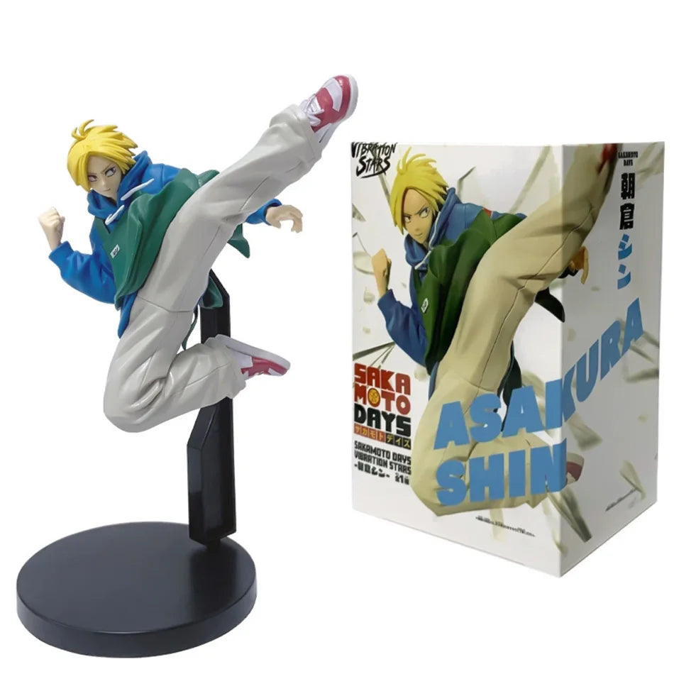 Anime SAKAMOTO DAYS Figure Toys 21CM Taro Sakamoto Shin Asakura Action Figural Dolls PVC Model Collection Ornament Toy Gift Hot