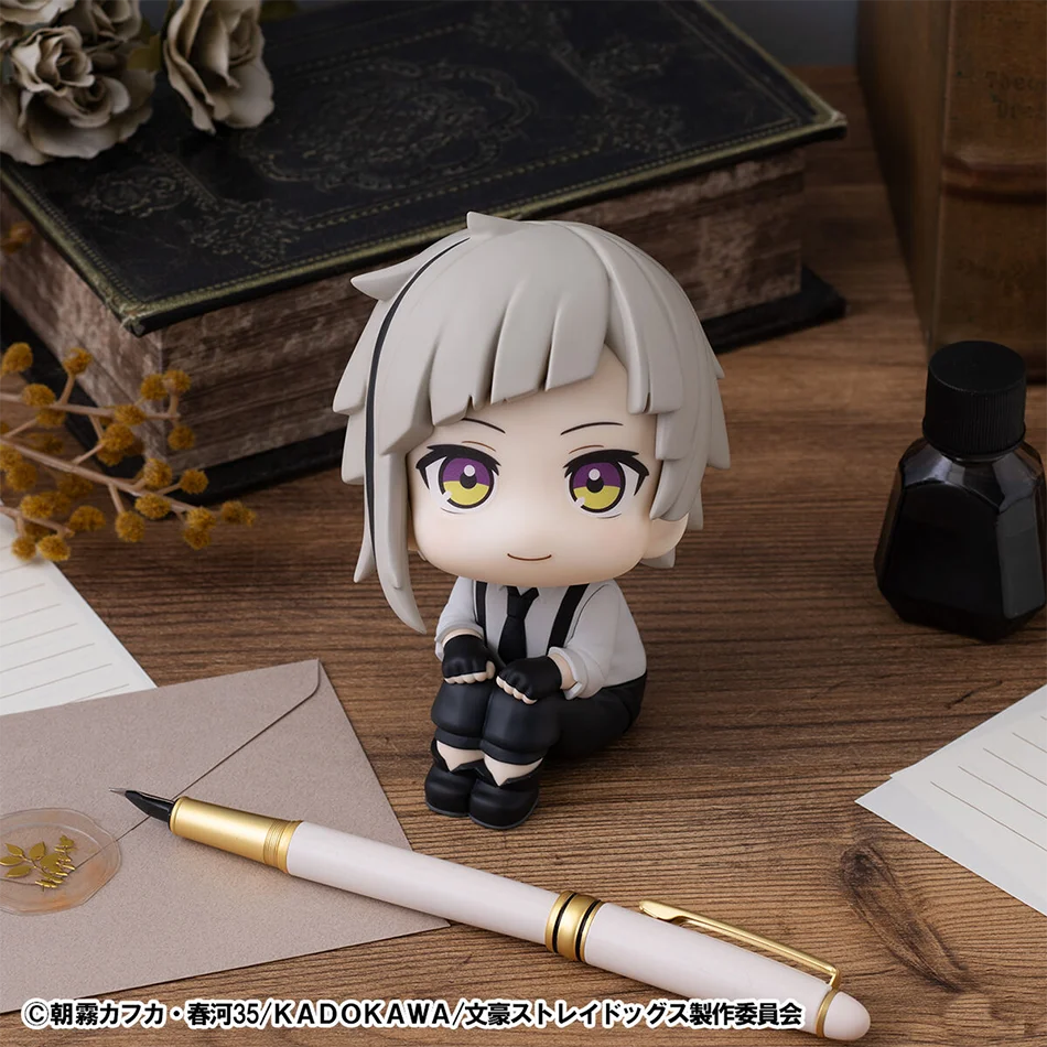10cm Bungou Stray Dogs Anime Figure Look Up Nakajima Atsushi Action Figure Q Version Dazai Osamu Figurine PVC Collection Gifts