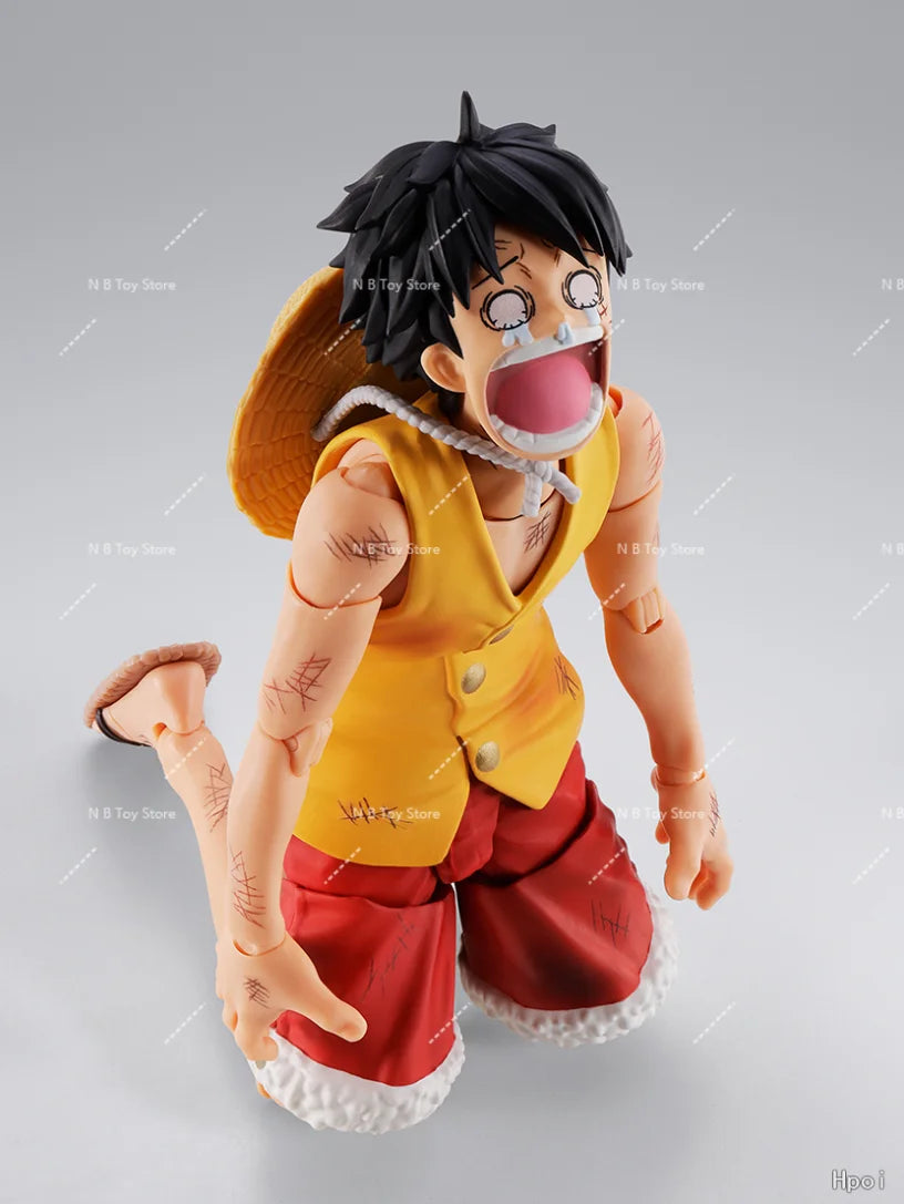 Bandai S.H.Figuarts One Piece SHF Monkey D Luffy Battle At Best Mobile Anime Action Figure Model Toy Collection Gifts