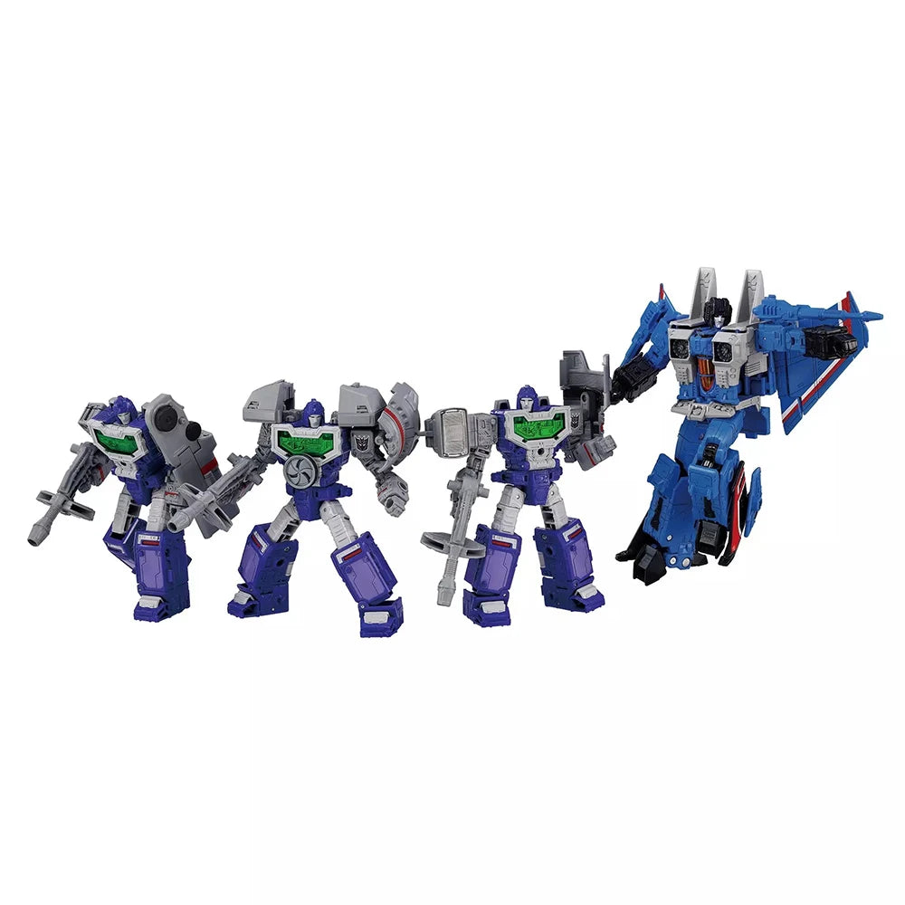 [In-Stock] Transformers Takara Tomy Dramatic Capture Series Decepticons Part 1 Thundercracker & Reflector Figure Model Gift Toys
