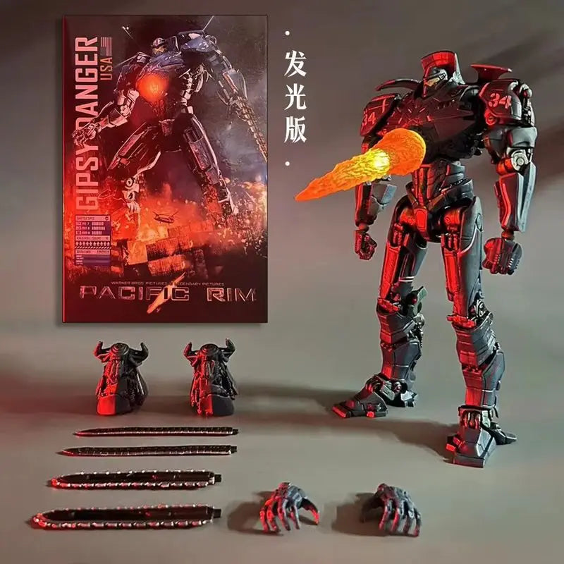 Pacific Rim 2 Movie Glowing Version Action Figure Model Revenge Drifter Mecha Boxed Collectible Toy For Fans And Collectors