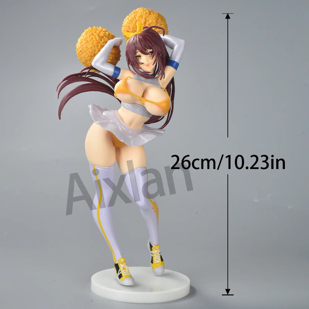 Aixlan Figure 26cm Native Hentail Matsuri Figure Sunshine Cheerleader Sexy Girl PVC Adult Anime Rocket Boy Statue Waifu Figure