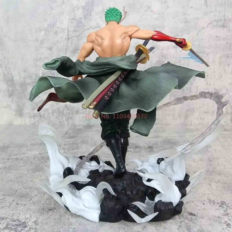 One Piece Gk Anime Battle Roronoa Zoro Stehende Haltung Statue Modell Spielzeugpuppe PVC-Sammlung Schreibtischdekoration Geschenk